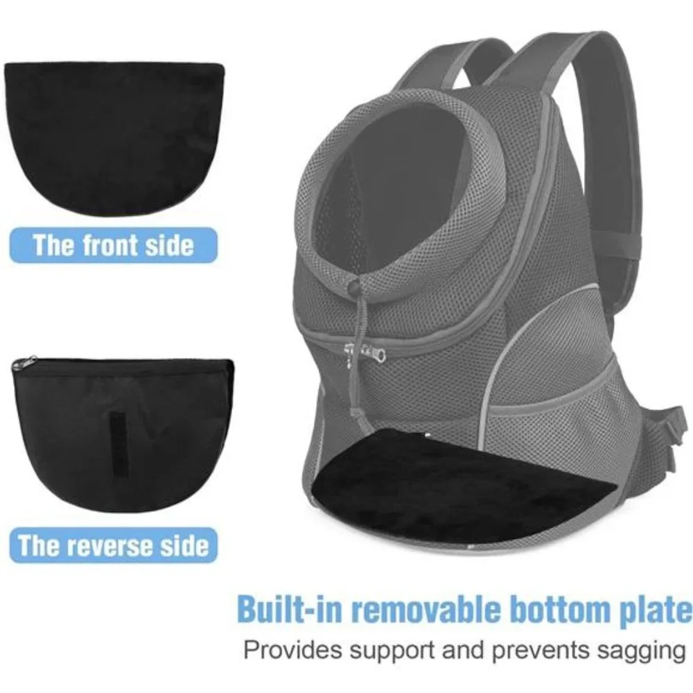 Dog Carrier Backpack Side Storage Pockets Dog Backpack Carrier Adjustable Straps